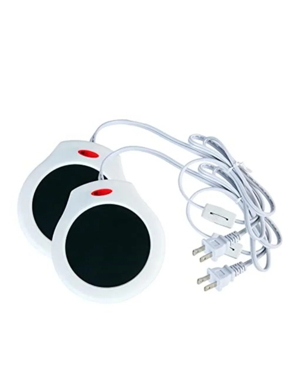 Electric Mug Warmer 2Pk Coffee Cup Heater Candle Warmer Plate Black White Office